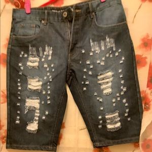 Denim shorts